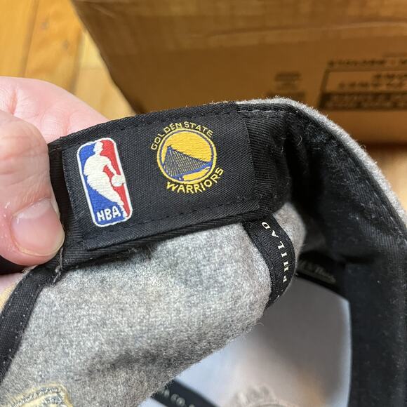 Golden State Warriors Mitchell & Ness Gray Wool Blend Hat Adjustable SnapBack - Picture 7 of 7